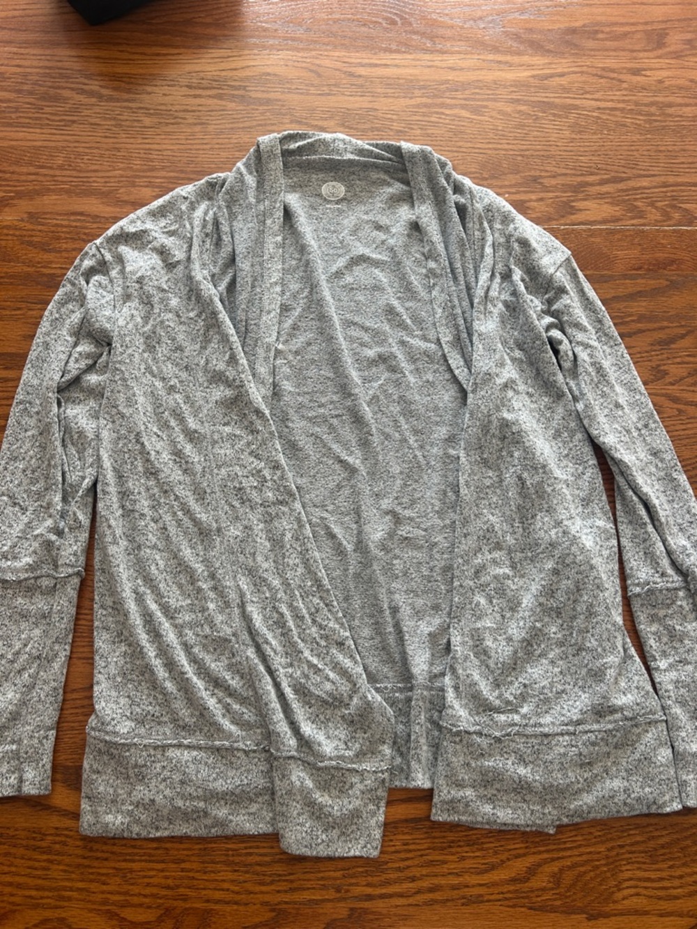 SO Light Gray Open-Front Women's Cardigan